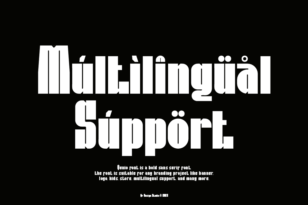 Qenio - Bold Sans Serif Font, a Sans Serif Font by QR Design Studio (Photo 4 of 10)