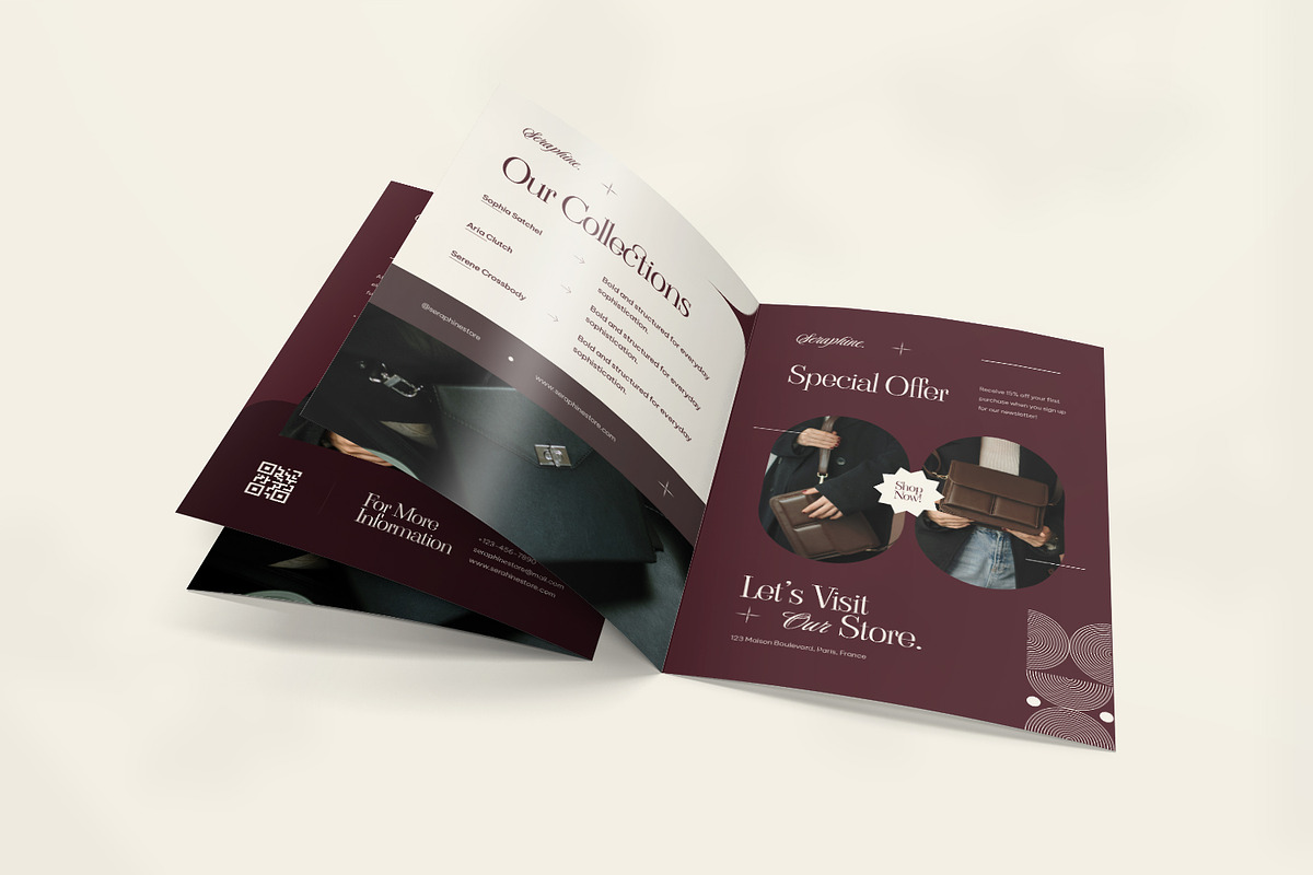 Modern Woman - Bifold Brochure, a Brochure Template by VUNIRA (Photo 3 of 3)
