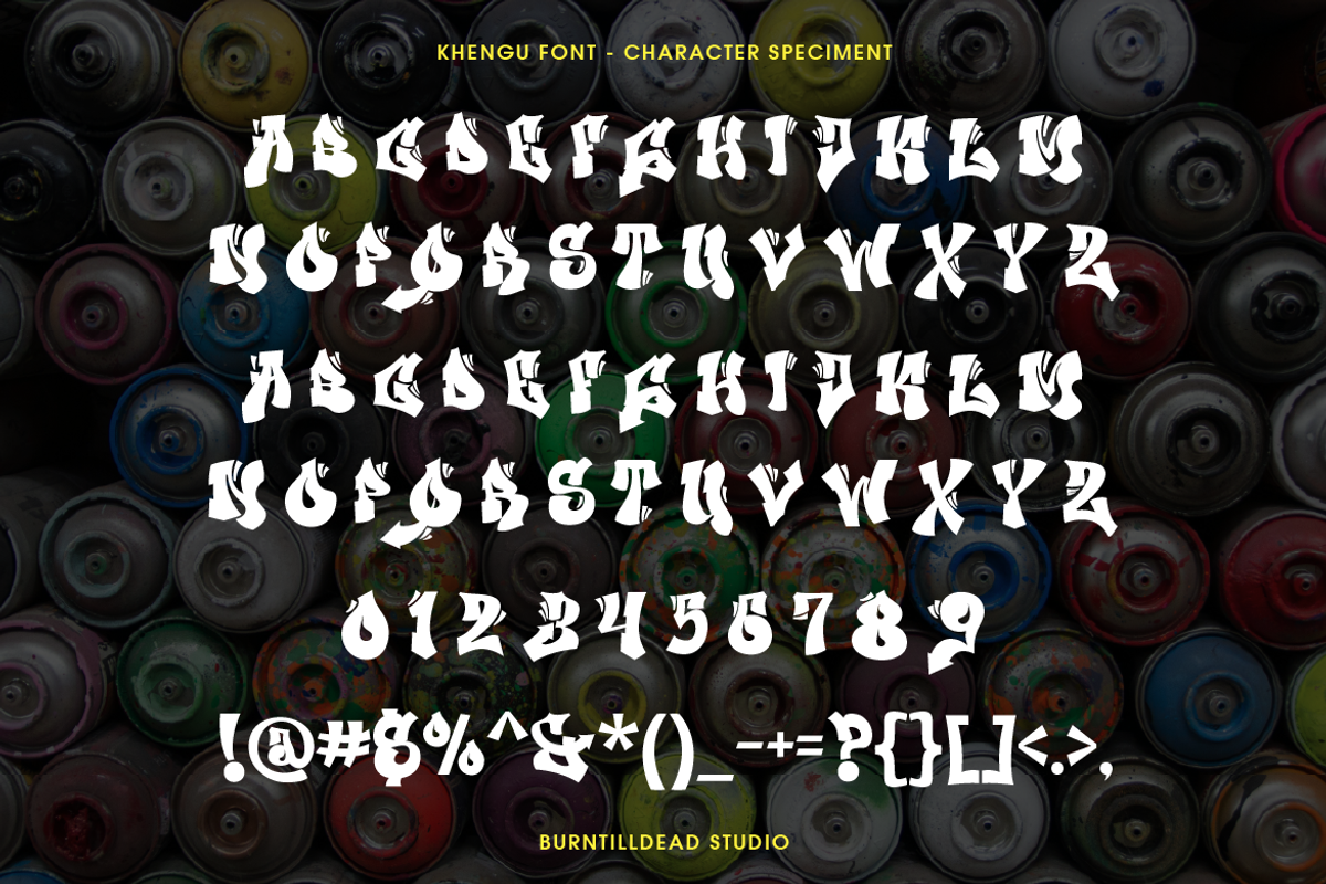 Khengu, a Slab Serif Font by Burntilldead (Photo 4 of 7)