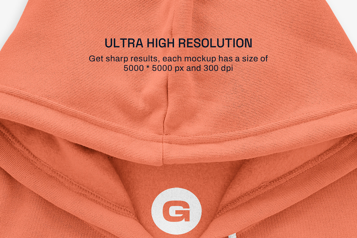 Bella Canvas Mens Zip Hoodie Mockups, a Hoody Mockup by GraphicHero (Photo 8 of 9)