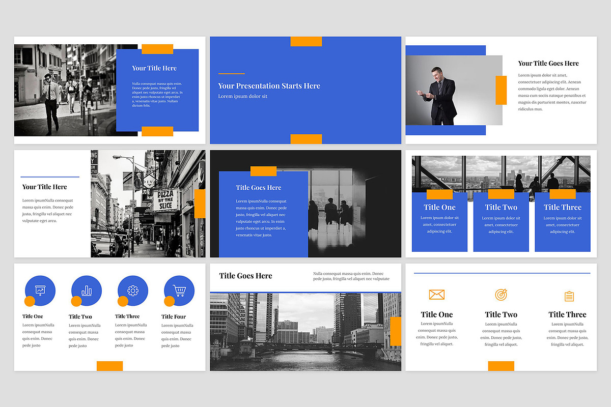 Blue Business Google Slides, a Presentation Template by Fitra Noor (Photo 2 of 3)