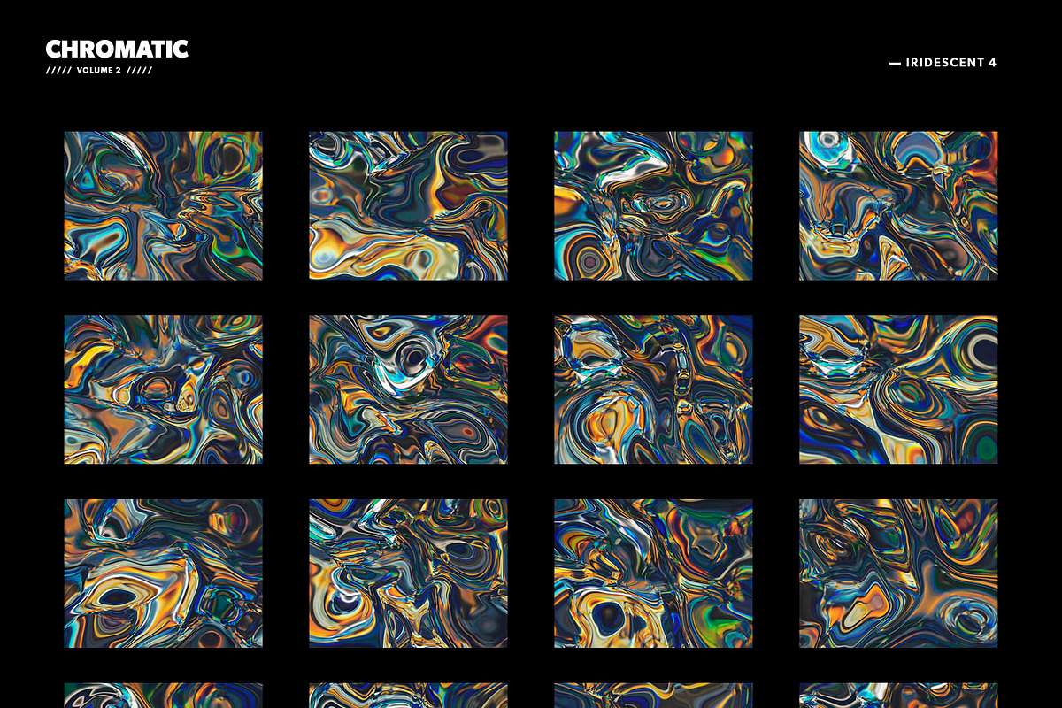 CHROMATIC - Liquid metal backgrounds, a Texture Graphic by RAWSTR (Photo 8 of 9)