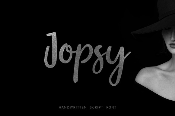 Jopsy. Handwritten Font preview 8