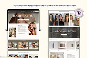 Hair Salon Wix Studio Website, a Wix Template by Template Twist Shop (Thumbnail 7 of 9)