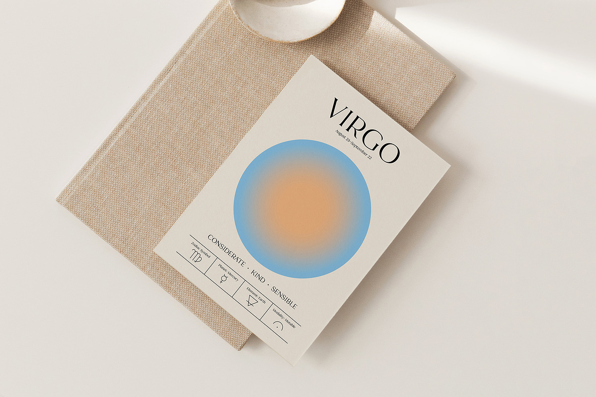 Zodiac Aura Posters | Astrology Set, a Poster Template by May Motif (Photo 12 of 15)
