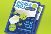 Blue Pickleball Tournament Flyer Set, a Flyer Template by graphicook (Thumbnail 2 of 3)