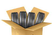 Tires and Tire Tracks, an Object Illustration by TAlex (Thumbnail 3 of 6)