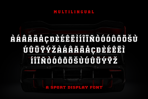 Fastrun - A Sport Display Font