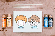 28 Cute Boy Kid Cartoon Character, a Person Illustration by jongcreative (Thumbnail 5 of 7)