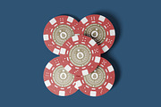 Set Casino Tokens Mockup, a Product Mockup by OneVectorStock (Thumbnail 11 of 13)