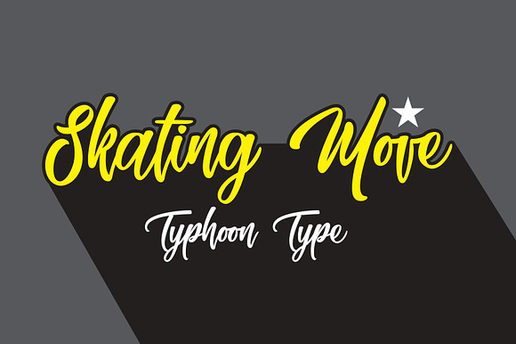 Skating Move font preview 3