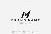 Bold Letter M Monogram Logo Template, a Branding & Logo Template by odyste (Thumbnail 1 of 4)