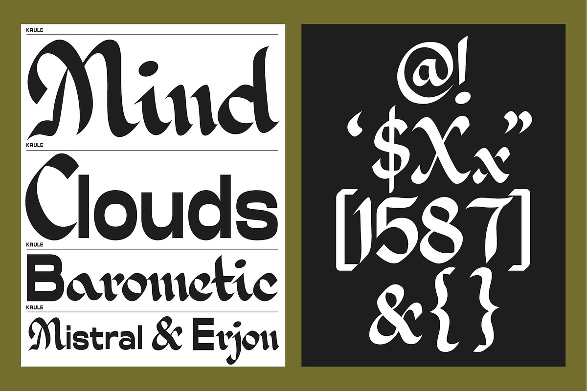 KSP Krule, a Blackletter Font by letrasdegs (Photo 3 of 9)