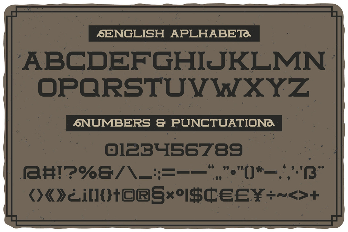 Tailface Vintage Layered Font, a Serif Font by JumboDesign (Photo 2 of 6)