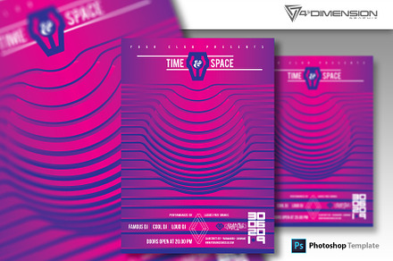 Time & Space Flyer Template