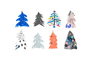 Christmas decorative set, a Decorative Illustration by Lera Efremova (Thumbnail 2 of 8)
