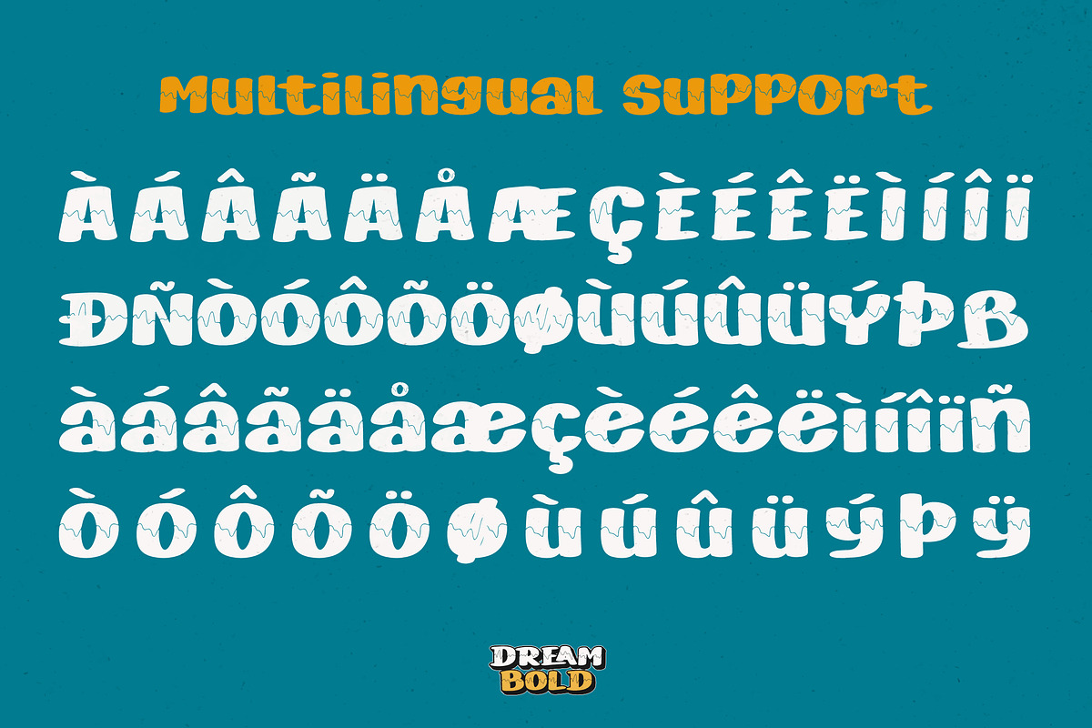 Dream Bold | Bold Display Font, a Sans Serif Font by Denustudios (Photo 12 of 15)