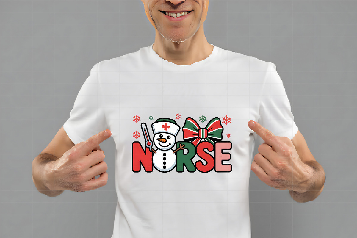 Coquette Christmas Nurse Bow PNG, an Illustration by Daily.Designs (Photo 2 of 5)