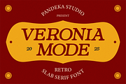 Veronia Mode - Retro Slab Serif, a Slab Serif Font by Pandeka Studio (Thumbnail 1 of 9)