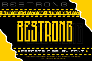 Bestrong Esports Display Font