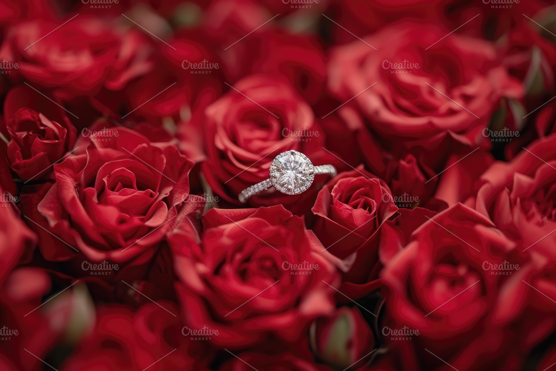 A diamond ring delicately placed on, a Photo by Iftikhar Alam