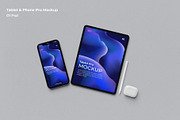 Tablet & Phone Pro Mockup, an iPad Mockup by Se٧enStudio (Thumbnail 1 of 2)