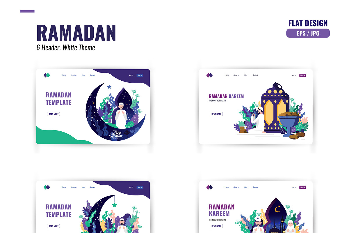 Ramadan Illustration and Web Header, a Templates & Theme by Foxyard studio (Photo 4 of 5)
