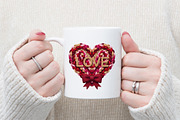 Crochet LOVE Heart PNG,Chunky Yarn, an Illustration by DreamArtGraphic (Thumbnail 2 of 6)