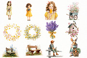 Summer Kids and Animals Clipart, an Illustration by Designworld (Thumbnail 4 of 5)