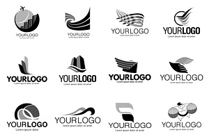 Travel Agencies Set Vector Logo