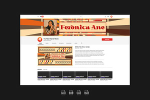 Retro YouTube Cover Template, a Social Media Template by Artnivora.Std