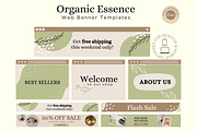 Organic Web Banner Templates, a Landing Page Template by Hell Yeah Designs (Thumbnail 1 of 8)