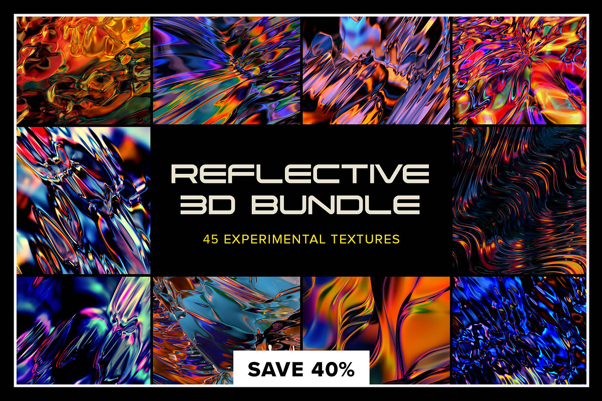 Reflective 3D Bundle, a Texture Graphic by Chroma Supply (Photo 1 of 26)