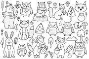 Cute Forest Animals Big Collection, an Animal Illustration by Gulnara Sabirova (Thumbnail 15 of 16)