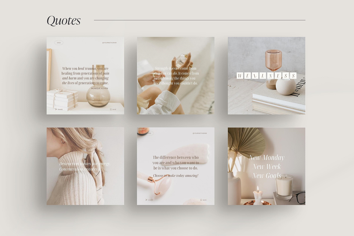 Health & Wellness templates, a Social Media Template by LiliesandBerries (Photo 7 of 21)