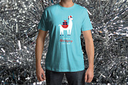 Llama Clipart. Christmas Llama, an Object Graphic by AvaAva (Thumbnail 3 of 4)