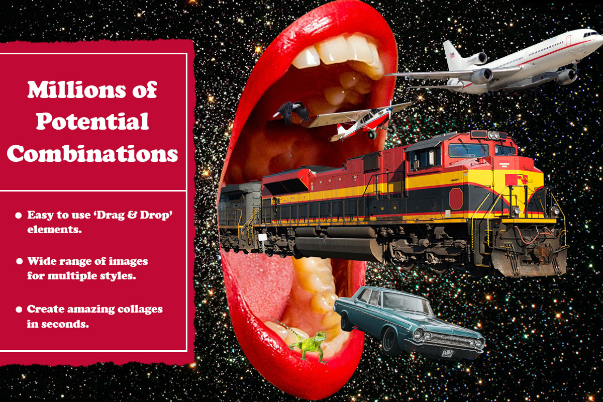 Lips & Mouths Digital Collage Pack, an Object Graphic by Collage Supply Co (Photo 3 of 3)