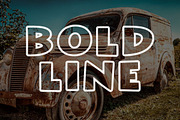 Creative Outline Font, a Font by Fourteen Letter (Thumbnail 7 of 8)