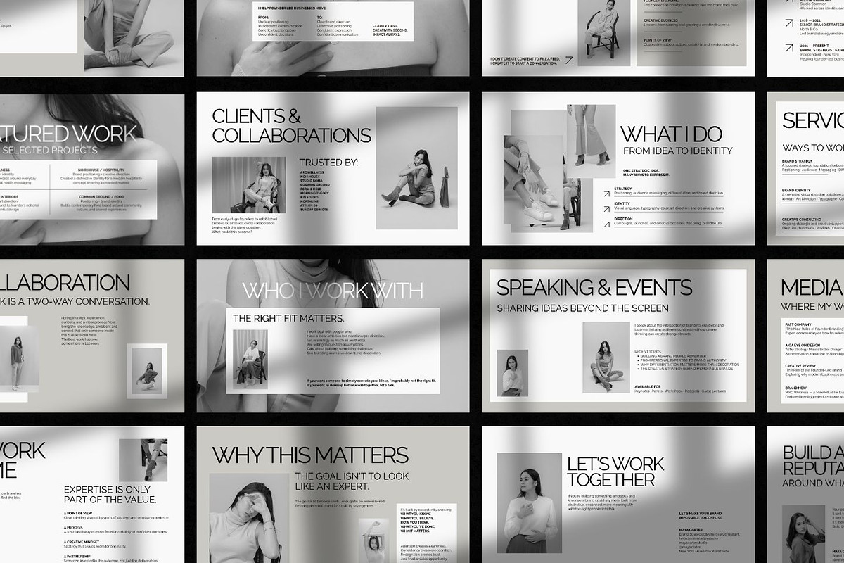 Personal Brand Deck - Google Slides, a Presentation Template by ShowUp! Studio (Photo 5 of 7)