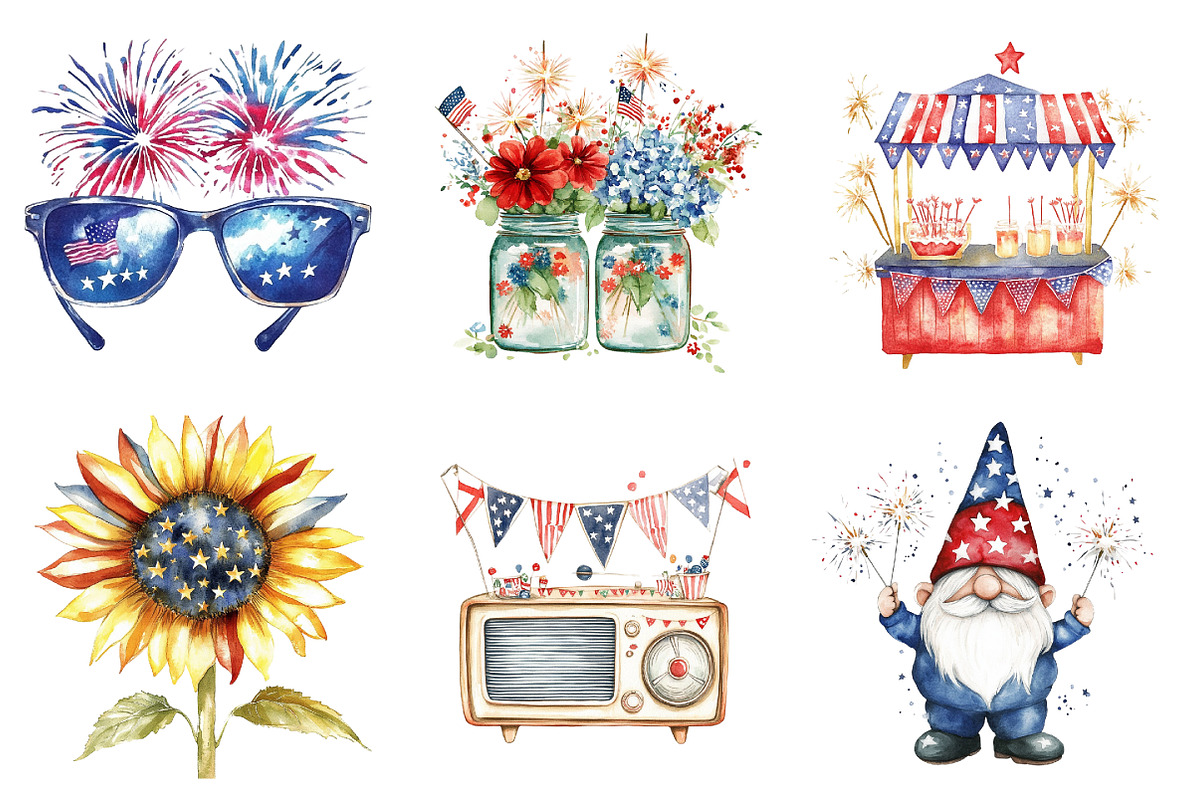 4th of July Sublimation Bundle, an Illustration by DreamArtGraphic (Photo 3 of 4)