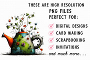 Whimsical Floral Tea Party Clipart, an Illustration by Libby Wishes (Thumbnail 6 of 6)