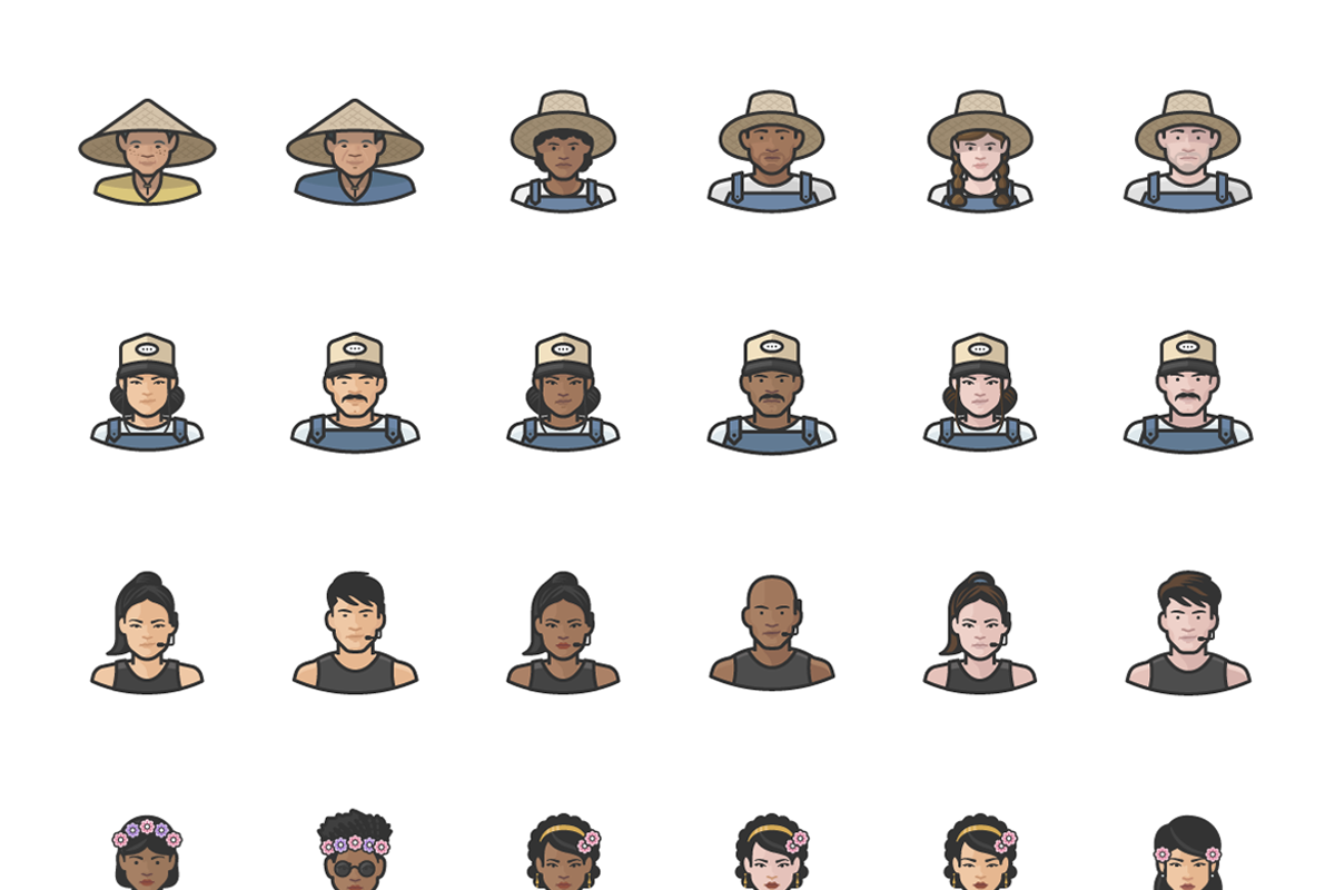 Diversity Avatars v2 - Volume 5, an Icon by Iconify.it (Photo 5 of 9)