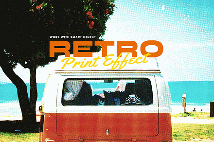 Retro Print Photo Effect