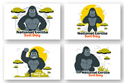 10 National Gorilla Suit Day, an Animal Illustration by denayunebgt (Thumbnail 3 of 4)
