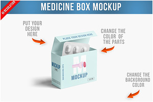 Open Medicine Box Mockup PSD, a Packaging Mockup by Bruno's Shop