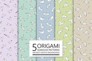 Paper color seamless origami pattern, a Pattern Graphic by ExpressShop