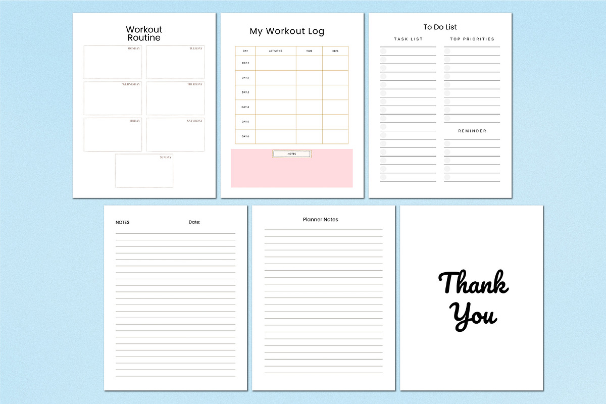 2026 Fitness & Meal Planner For KDP preview 6