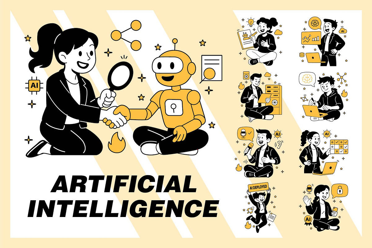 artificial intelligence concepts, a Finance Illustration by frog.ground (Photo 1 of 2)