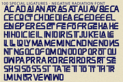 Negative Radiation - Techno Font, a Sans Serif Font by 177Studio (Thumbnail 7 of 8)