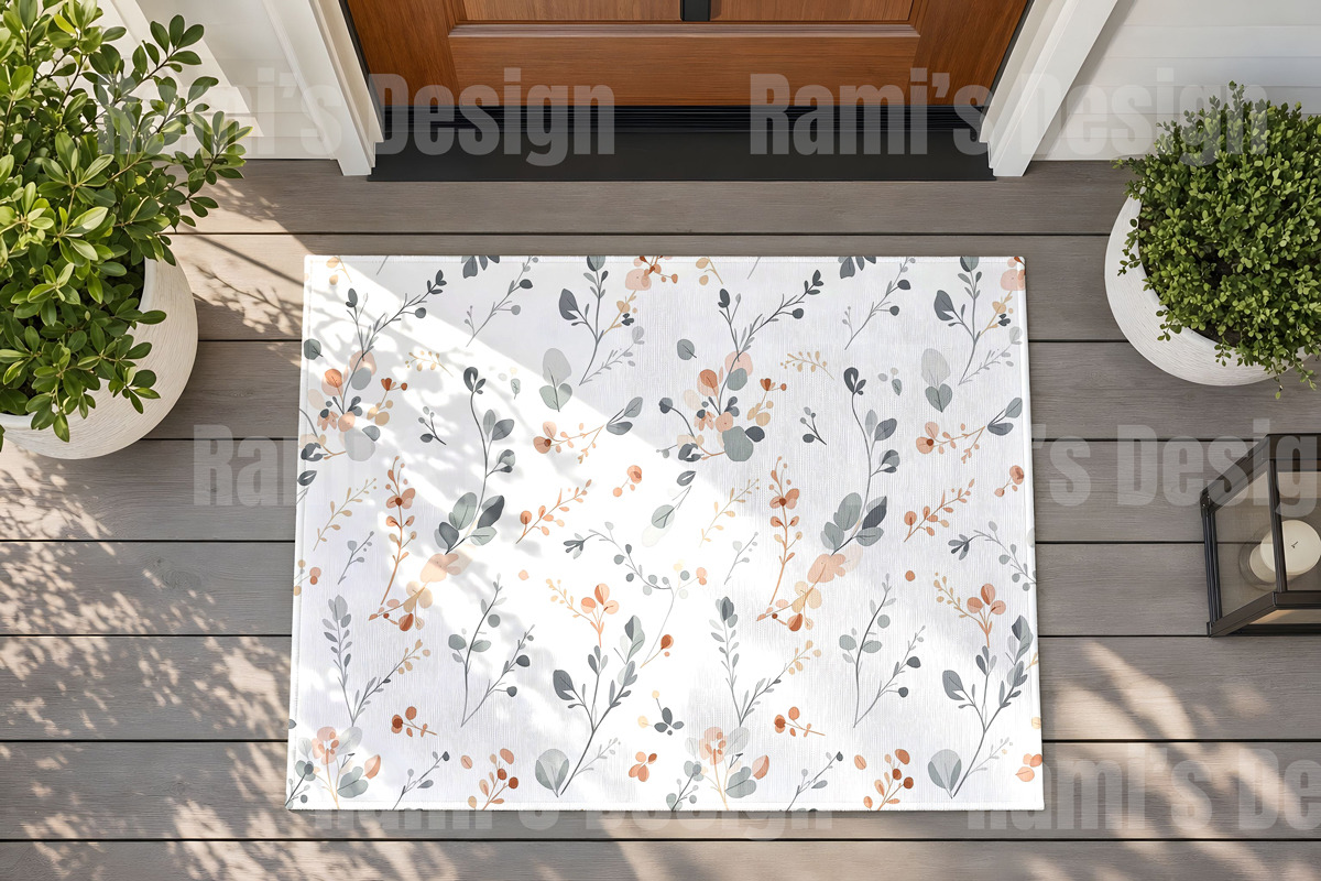 Outdoor entryway rug mockup, an Advertising Mockup by Rami's Mockups (Photo 2 of 4)